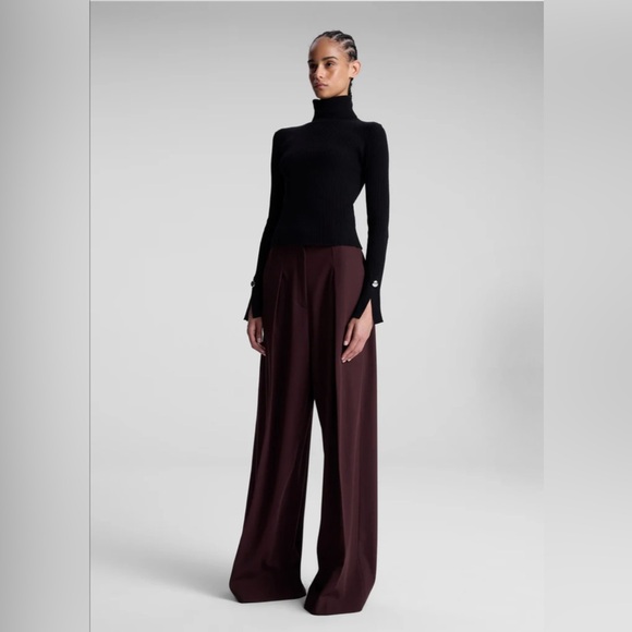 Jett Cable Knit Merino Turtleneck Top - Picture 4 of 9